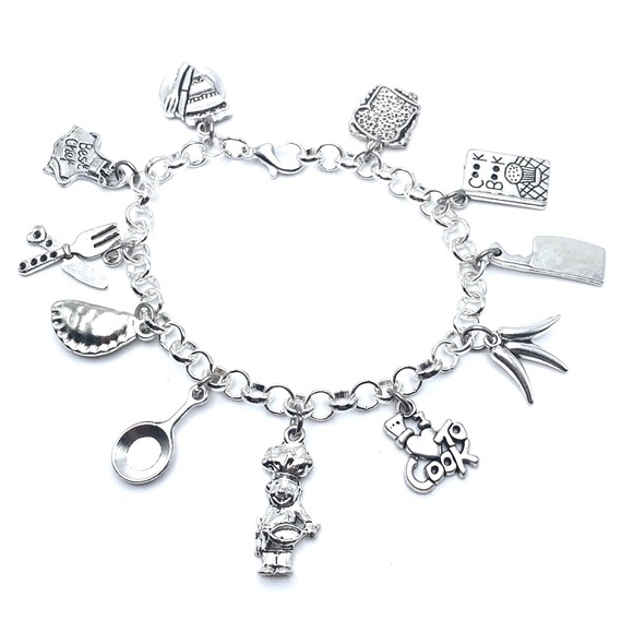 Chef Charm Bracelet Cook Culinary Arts Theme - Picture 2 of 10